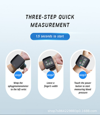 LCD Screen Smart Touch Wrist Blood Pressure Monitor Digital