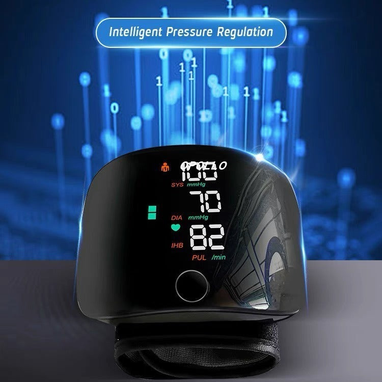 LCD Screen Smart Touch Wrist Blood Pressure Monitor Digital